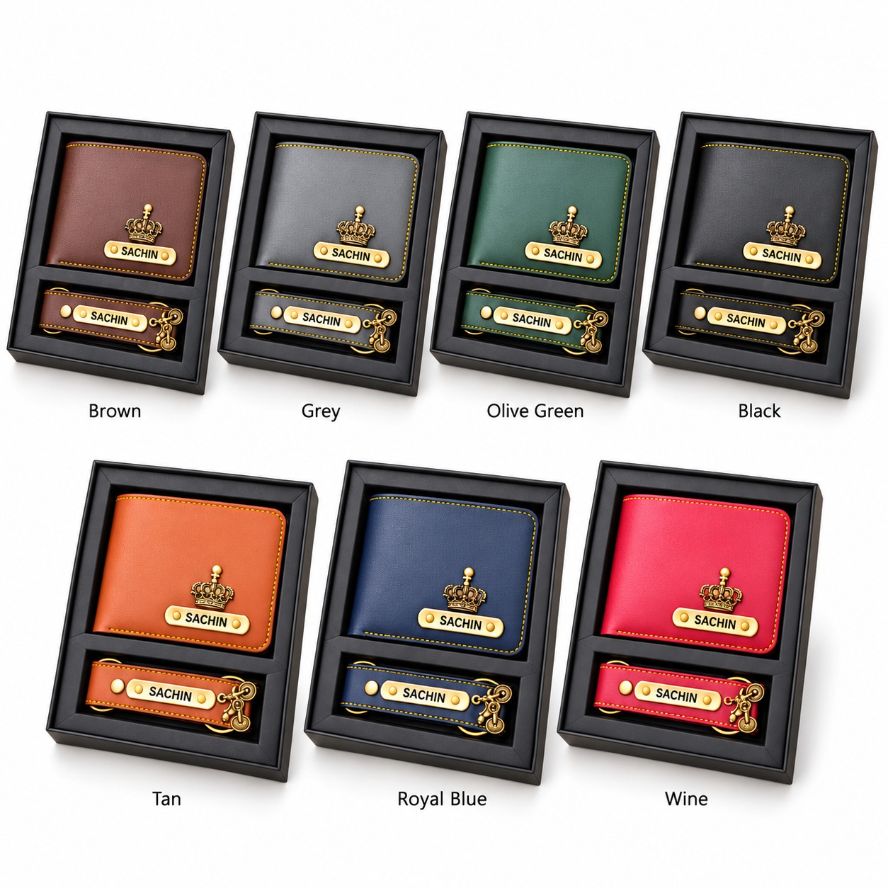 RC4 Men's Wallet & Keychain Set